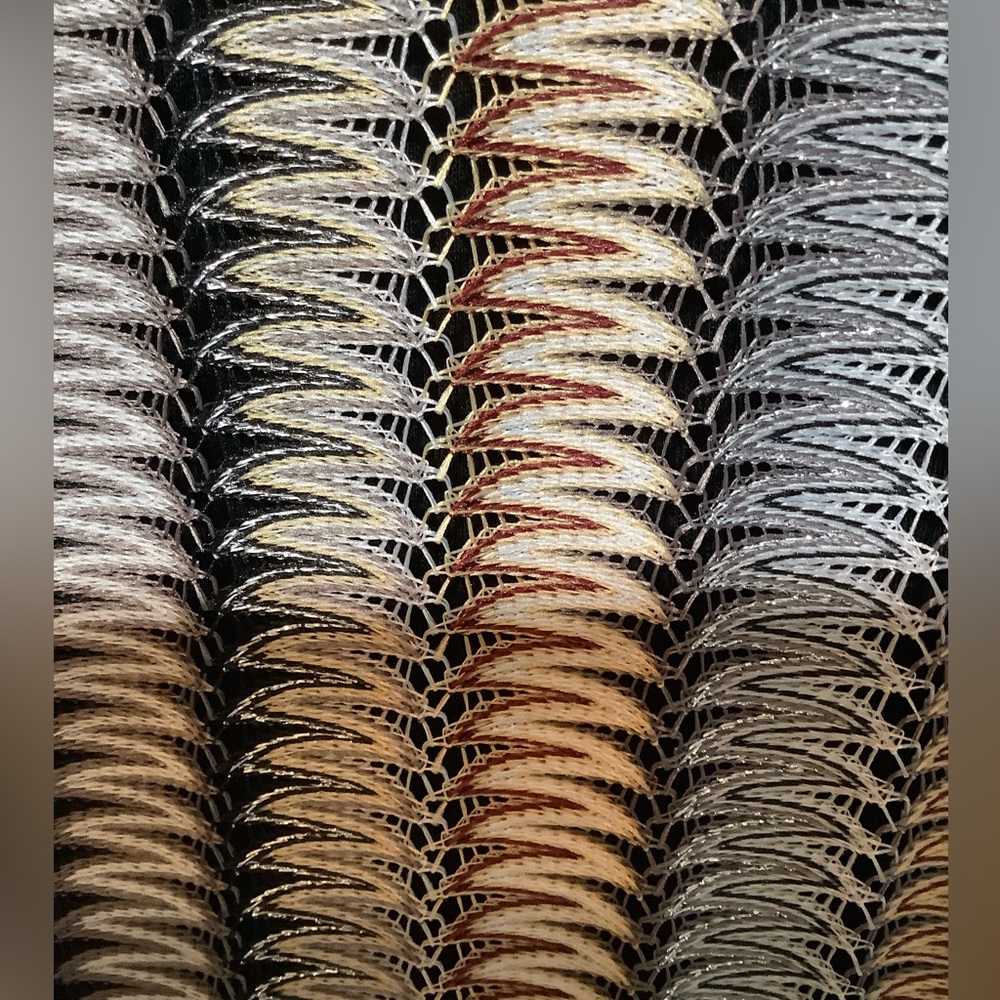 Apt.9 Black Shell With Woven Overlay With Silver … - image 3